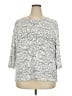 Rebecca Malone Silver 3/4 Sleeve T-Shirt Size 2X - photo 1