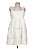 Jonathan Simkhai 100% Polyester Ivory Casual Dress Size 10 - photo 1