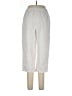 Basic Editions 100% Cotton Solid Ivory Casual Pants Size L - photo 2