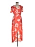Mi ami 100% Polyester Orange Casual Dress Size M - photo 1