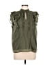 Ann Taylor LOFT 100% Polyester Green Sleeveless Blouse Size M - photo 1