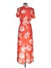 Mi ami 100% Polyester Orange Casual Dress Size M - photo 2