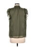 Ann Taylor LOFT 100% Polyester Green Sleeveless Blouse Size M - photo 2