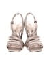Mercedes Castillo 100% Leather Metallic Ivory Sandals Size 6 1/2 - photo 2
