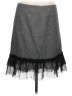Laundry by Shelli Segal Chevron-herringbone Gray Formal Skirt Size 6 - photo 1