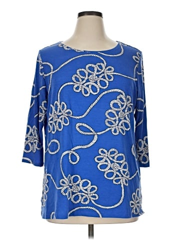 Zenergy by Chico's 3/4 Sleeve T-Shirt (view 1)