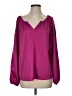 Vince Camuto Purple Long Sleeve Blouse Size S - photo 1