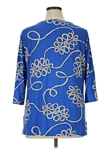 Zenergy by Chico's 3/4 Sleeve T-Shirt (view 2)