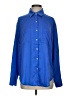 La Miel 100% Polyester Color Block Blue Long Sleeve Blouse Size S - photo 1