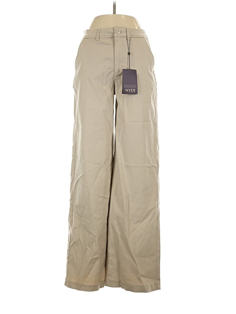 Pre-owned Nydj Khaki Pant In Tan