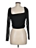 Shinestar Black Long Sleeve Top Size M - photo 2