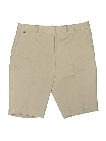 White House Black Market Khaki Shorts (view 1)