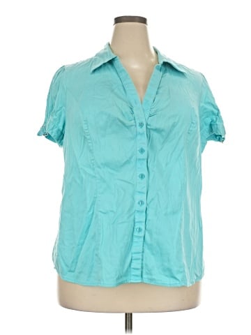 Lane Bryant Outlet Short Sleeve Blouse (view 1)