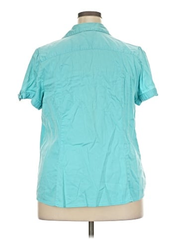Lane Bryant Outlet Short Sleeve Blouse (view 2)