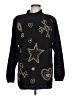 Victoria Jones Stars Black Pullover Sweater Size L - photo 1