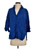 Zara Blue 3/4 Sleeve Button-Down Shirt Size XS - photo 1