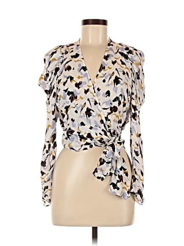 A.L.C. 3/4 Sleeve Silk Top (view 1)