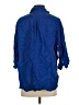 Zara Blue 3/4 Sleeve Button-Down Shirt Size XS - photo 2
