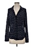 Bella Dahl 100% Rayon Polka Dots Blue Long Sleeve Blouse Size S - photo 1