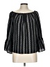 On The Road... Black 3/4 Sleeve Blouse Size L - photo 1