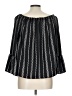 On The Road... Black 3/4 Sleeve Blouse Size L - photo 2