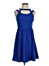 Lulus Solid Blue Casual Dress Size S - photo 1