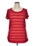 Faded Glory Red Short Sleeve Top Size XL - photo 1