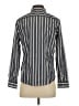 Lands' End 100% Cotton Stripes Gray Long Sleeve Blouse Size 4 (petite) - photo 2