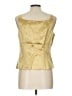 Sigrid Olsen Gold Sleeveless Blouse Size 10 - photo 2