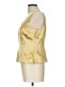 Sigrid Olsen Gold Sleeveless Blouse Size 10 - photo 5