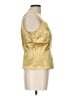 Sigrid Olsen Gold Sleeveless Blouse Size 10 - photo 4