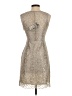 BCBGMAXAZRIA Metallic Silver Cocktail Dress Size 4 Petite - photo 2