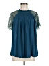 Torrid 100% Polyester Teal Short Sleeve Blouse Size Med Plus (00) - photo 1