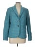 Boden 100% Wool Polka Dots Teal Wool Blazer Size 10 - photo 1
