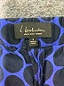 T. Babaton 100% Silk Polka Dots Blue Athletic Shorts Size 2 - photo 3
