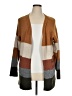 Pinque Color Block Brown Cardigan Size 1X - photo 1