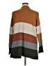 Pinque Color Block Brown Cardigan Size 1X - photo 2