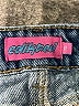 Edikted 100% Cotton Hearts Blue Denim Shorts Size XL - photo 3