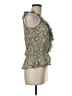 Poetry Green Sleeveless Blouse Size M - photo 4