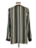 Vince Camuto 100% Polyester Stripes Green Long Sleeve Blouse Size L - photo 2