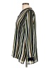 Vince Camuto 100% Polyester Stripes Green Long Sleeve Blouse Size L - photo 5
