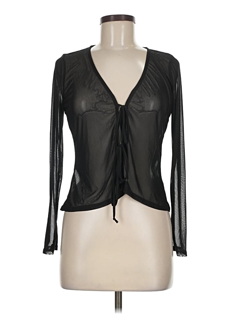 Fashion Nova Long Sleeve Blouse In Black