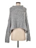 Free People Metallic Gray Turtleneck Sweater Size S - photo 1