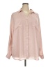 Maurices 100% Polyester Pink Long Sleeve Blouse Size 3X - photo 1