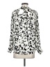 Vince. 100% Silk Animal Print Ivory Long Sleeve Silk Top Size 0 - photo 2