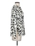 Vince. 100% Silk Animal Print Ivory Long Sleeve Silk Top Size 0 - photo 4