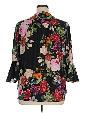 INC International Concepts 3/4 Sleeve Blouse (view 2)