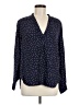 Gap Polka Dots Blue Long Sleeve Blouse Size M - photo 1