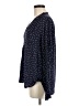 Gap Polka Dots Blue Long Sleeve Blouse Size M - photo 5