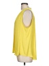 Vince Camuto 100% Polyester Yellow Sleeveless Blouse Size L - photo 5
